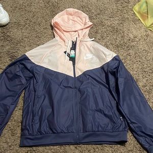 Pink and purple Nike windbreaker